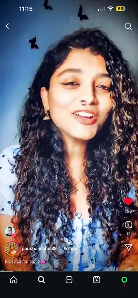Instagram reel: a singer with NaadSadhana